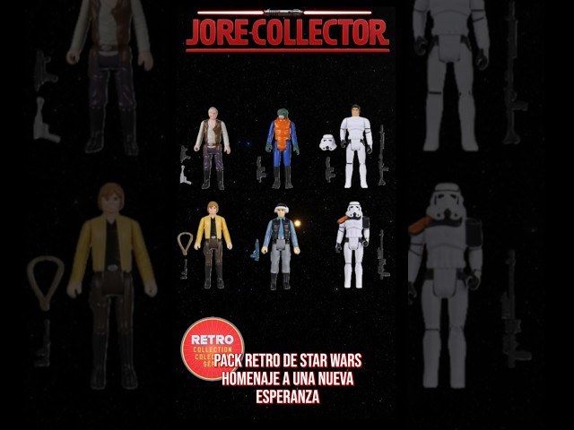 Vídeo relacionado con Hasbro Star Wars La colección Retro, Star Wars: Una Nueva Esperanza, Pack múltiple de 6 Figuras de acción de 9,5 cm