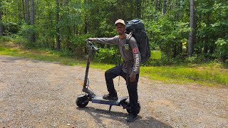Solo Camping On A E-Scooter Gone HORRIBLY Wrong !! | Ausom DT2 Pro