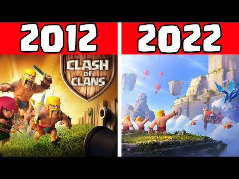 DIE GESCHICHTE VON CLASH OF CLANS * 2012 - 2022 😎😍 CoC