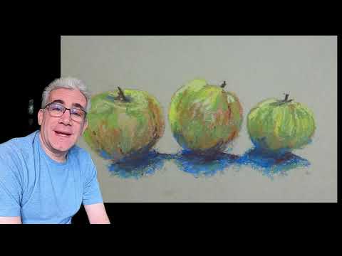Thumbnail of Beginner Pastels - Easy steps to paint a 3 Apples Thumbnail of Beginner Pastels - Easy steps to paint a 3 Apples