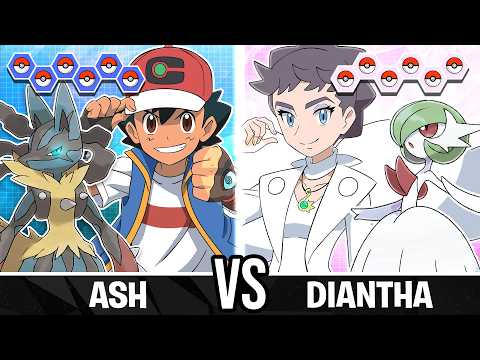 Ash vs Diantha - Pokemon Battle