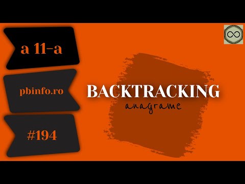 Rezolvare Problema #194 PBINFO - Backtracking - Anagramele Unui Cuvant - C++