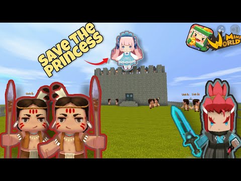 Save the Princess | Mini World Block Art | Map Review & Gameplay