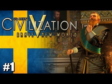 Civilization 5 Brave New World Let's Play - Immortal Sweden - #1 - "Intro+Strategy Info+Early Turns"