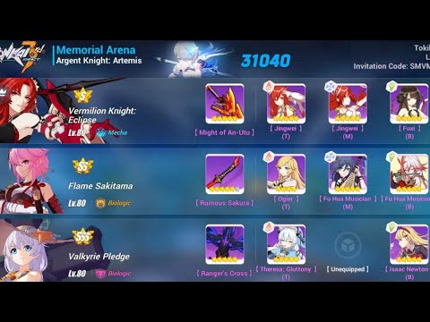Budget Memorial Arena Argent Knight Exalted [31040/37248(20%)] (VK FS VP) | Honkai Impact 3rd