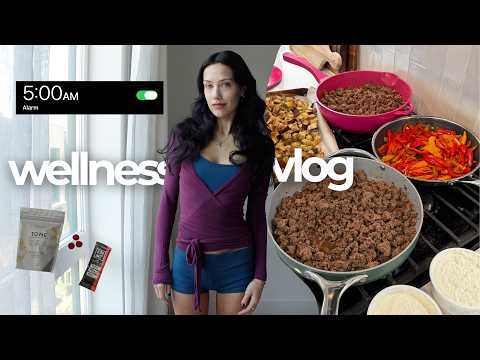 MY WEEK OF WELLNESS | healthy meal prep, supplements, morning rituals