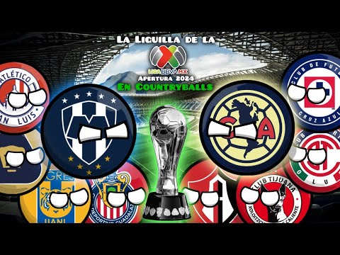 La Liguilla de la Liga MX Apertura 2024 en Countryballs #countryballs #ligamx #apertura2024 