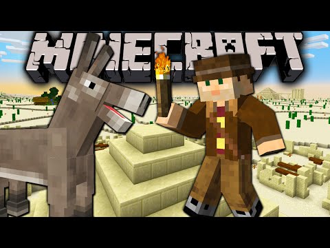 Minecraft 1.8: Silent Sands Adventure Map PART 1 Humphrey the Donkey - Desert Puzzle Treasure Hunt!
