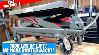 How Much Is Your Back Worth?? || HaulMaster 1000 LBS Lift Cart || Full Overview