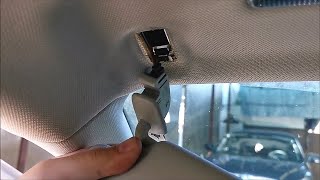 Audi A4 B8 - How to remove sun visor and supports