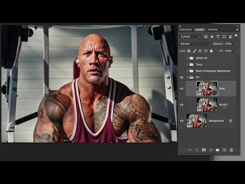 Frequency Separation using Other Files on Photoshop by Lisa Carney
