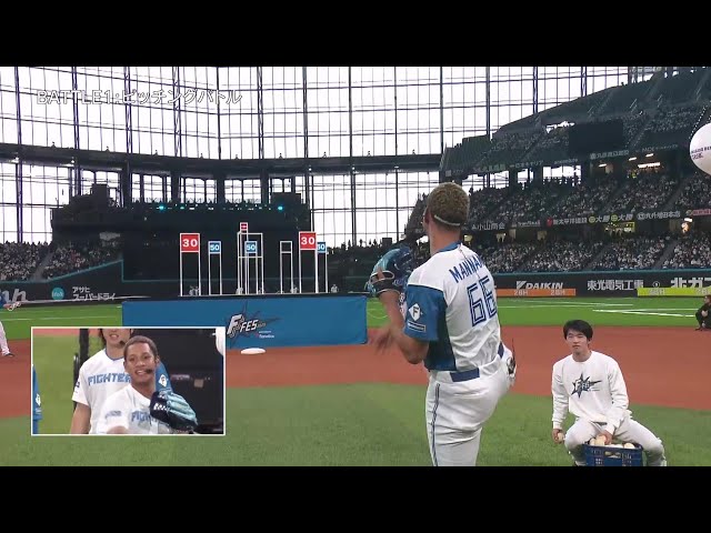 【F FES 2025】万波中正がピッチングバトルで持ち前の強肩を披露!! 2025年11月22日 北海道日本ハムファイターズ