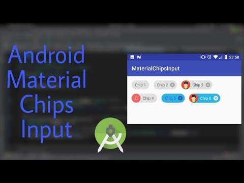 Android Material Chips Input | Material Design | Androdi Studio Tutorial