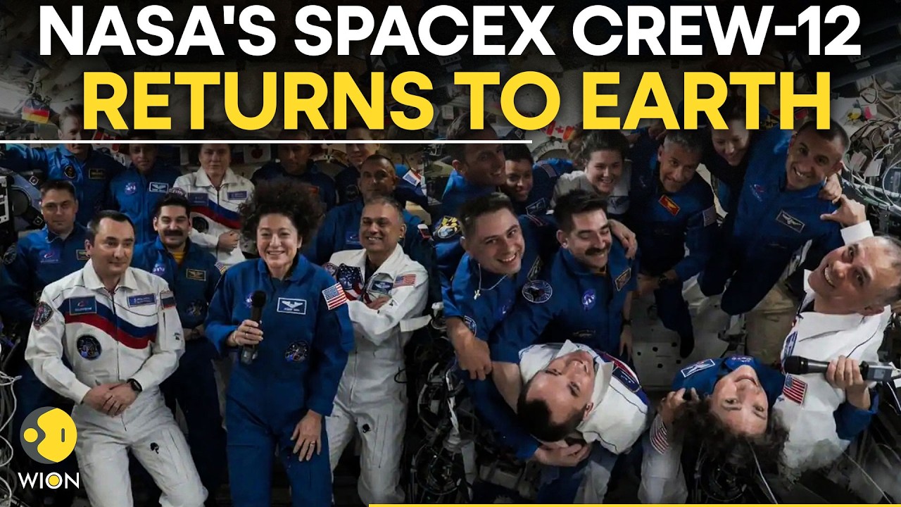 NASA SpaceX Crew-12 LIVE: Astronauts Return After 8 Months In Space | WION