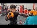 SPEED DEMON! JORGE LINARES STILL HAS CRAZY SPEED AS HE CLOSES CAMP FOR 135LBS RETURN