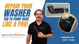 How to: Samsung Washer Tub to Pump Hose DC97-17345B