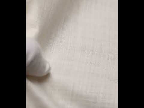 Plain Natural Pure Matka Silk 116 GSM Handwoven Fabric — video