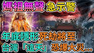 🚨媽祖竟突然開口無聲示警！神蹟降臨震驚全網，年底這場隱形災變你準備好躲避了嗎？#媽祖顯靈#白沙屯媽祖#神蹟#隱形災變#極端氣候#冬至禁忌#玄學命理#台灣神明#信仰力量#靈異事件#避險指南#風水氣場
