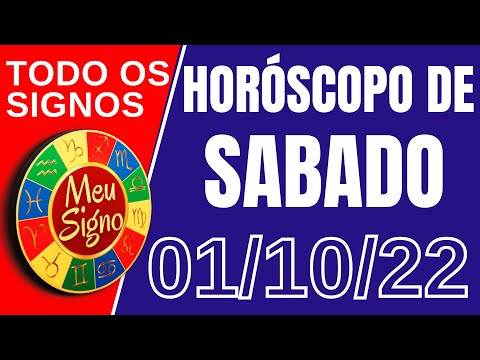 #meusigno HORÓSCOPO DE HOJE / SABADO DIA 01/10/2022 - Todos os Signos