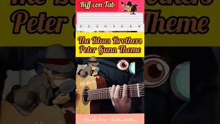 Peter Gunn Theme - The Blues Brothers #bluesbrothers #petergunn #guitar #riff #tab #tutorial #rock