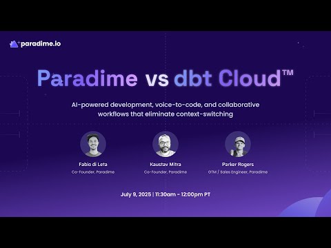 Paradime vs dbt Cloud™: AI Development, Advanced IDE & Cross-Platform Lineage