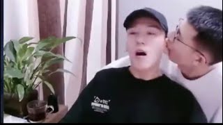 「夫夫」脏脏星考古錄屏之被老攻咬耳朵的奶星受不了 see how XingXing reacted when his hubby kissed his ear video