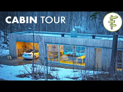 Stunning Modern Cabin with Glass Walls Brings the Outside In - FULL TOUR
