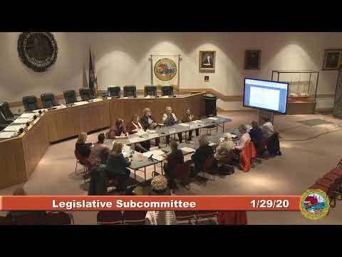 Legislative Subcommittee 1.29.2020
