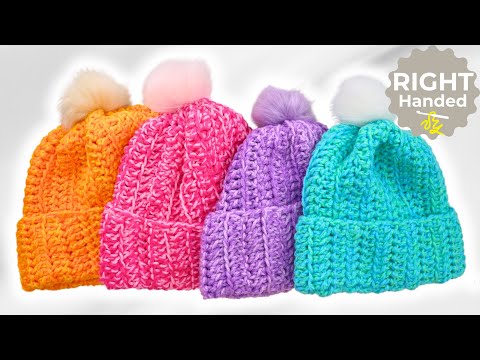 Learn to Make a Super EASY Crochet Hat for Beginners!