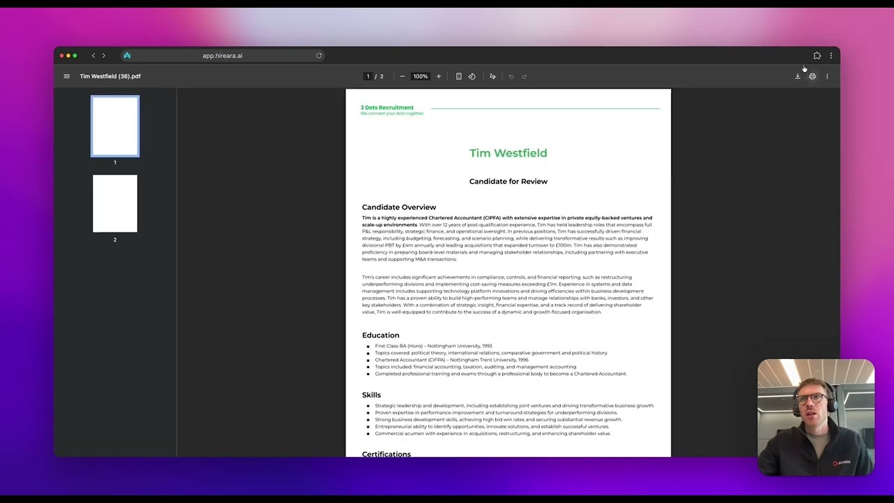 HireAra: The AI-Driven Presentation Platform for Recruiters