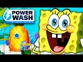 Cleaning Bikini Bottom in Power Wash Simulator SpongeBob DLC!