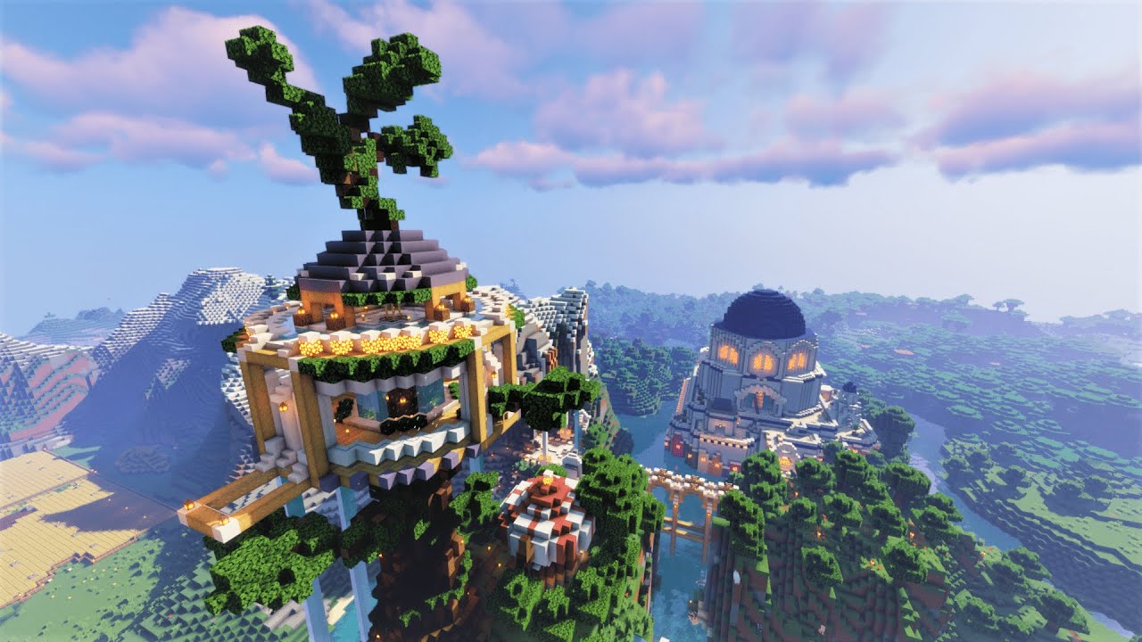 야생에서 블록 15만개로 유튜버 집 지어주기