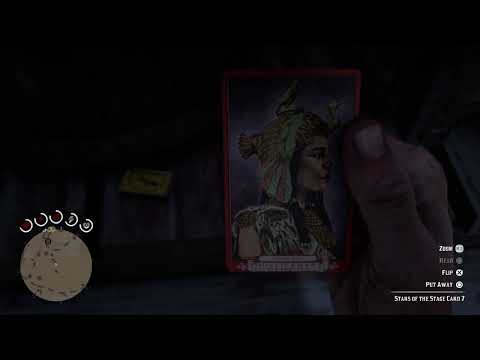 Stars Of The Stage Card 7 Location Cigarette Cards Set Isadore Reid RDR2 Red Dead Redemption 2