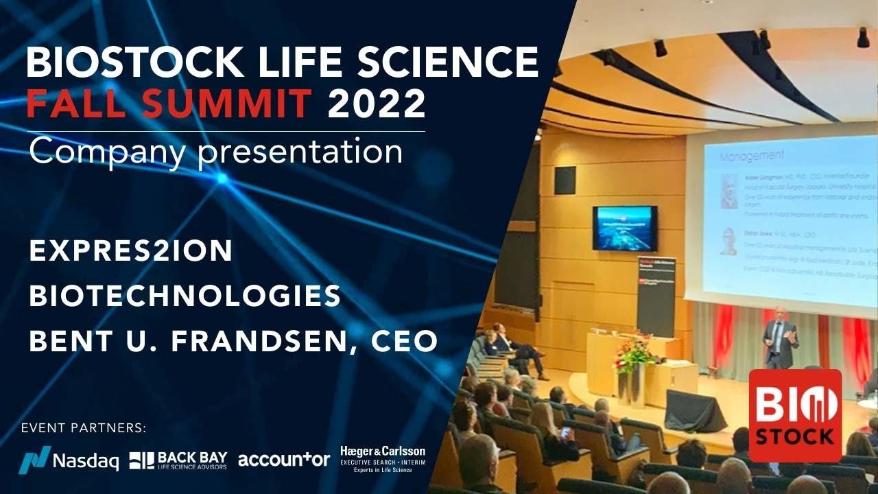 BioStock Life Science Fall Summit 2022 | Presentation: ExpreS2ion