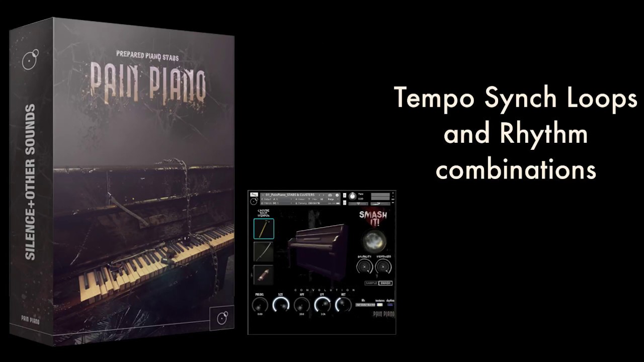 PAIN PIANO-Prepared Piano Kontakt Library - Tempo synched loops & rhythm combinations - Minitutorial