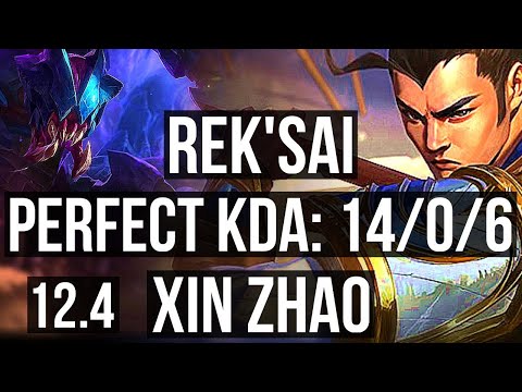 REK'SAI vs XIN ZHAO (JNG) | 14/0/6, Legendary, 66% winrate | KR Master | 12.4