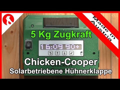 130 automatische Hühnerklappe "Chicken-Cooper" made in Austria -  chicken coop door from austria