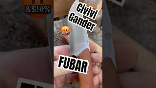 Civivi Gander 14c28n 🤷🏻‍♂️ #shorts #knifestuffwedo #fixedblade #knifetest