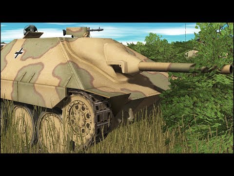 10 ELITE HETZER vs 50 T-34 - Small But OP Hunter? - SIMULATION - Combat Mission Red Thunder Gameplay