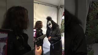 KISS Gene Simmons Backstage with Johnny Depp in Clisson 2023 #shorts #kissfan777 #genesimmons