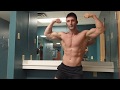 Chest workout posing practice physique update after 2 days off