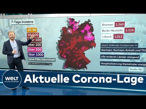 CORONA-LAGE: Infektionen, Hospitalisierung und Hot-Spots im Überblick