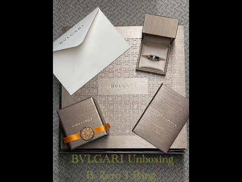 Bvlgari unboxing B.  Zero Ring 1 / Luxury Jewelry Unboxing