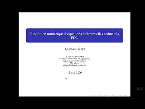 Résolution numérique d'équations différentielles ordinaires, Informatique en CPGE