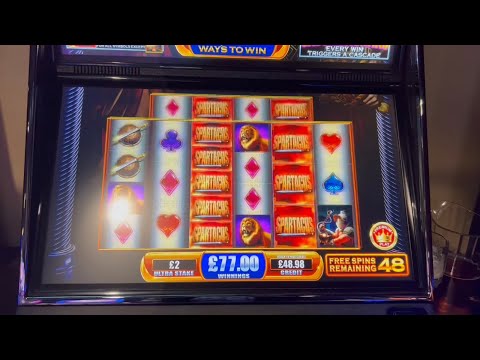 Huge Multi Terminal £500 Arcade Sesh Pt 1/7 - 50 Spins on The New Spartacus Super Cascade & More