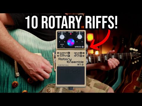 10 Rotary Riffs! | BOSS RT-2 Rotary Ensemble Pedal Demo