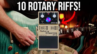 Video thumbnail for 10 Rotary Riffs! | BOSS RT-2 Rotary Ensemble Pedal Demo by Let's Play All