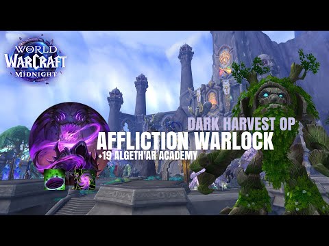 +19 Academy | Midnight Beta Affliction Warlock M+ ~ Spaming Seed