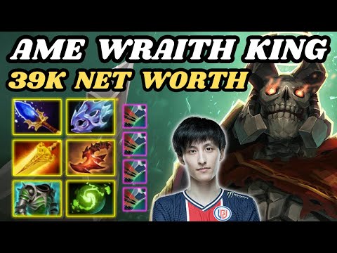🔥 AME Wraith King Carry Highlights 7.34c 🔥 Immortal 5 - 39K Net Worth Full Item AME - Dota 2