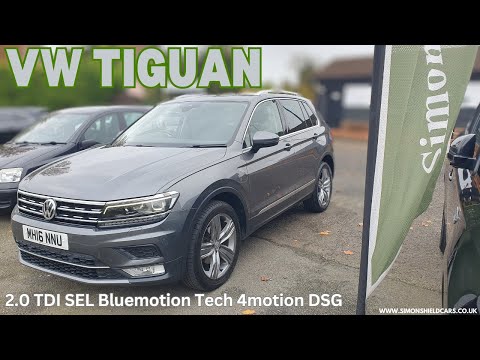 2016 VW Tiguan 2.0 TDI SEL Bluemotion Tech DSG SUV | Panoramic Sunroof | Massaging Seats | Towbar